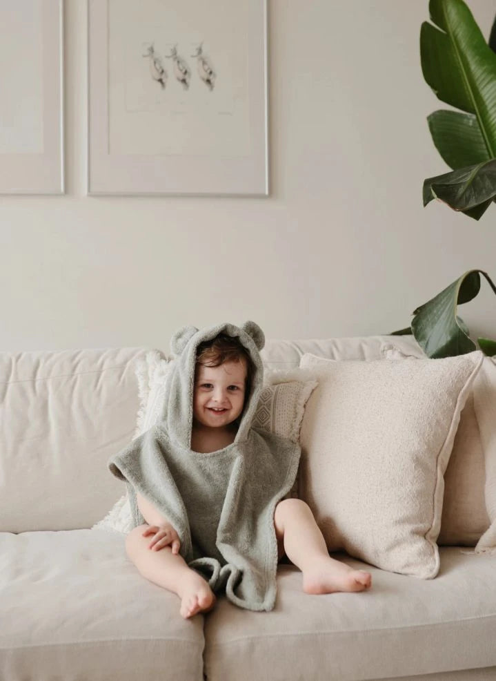 Mushie - Green Bath Poncho