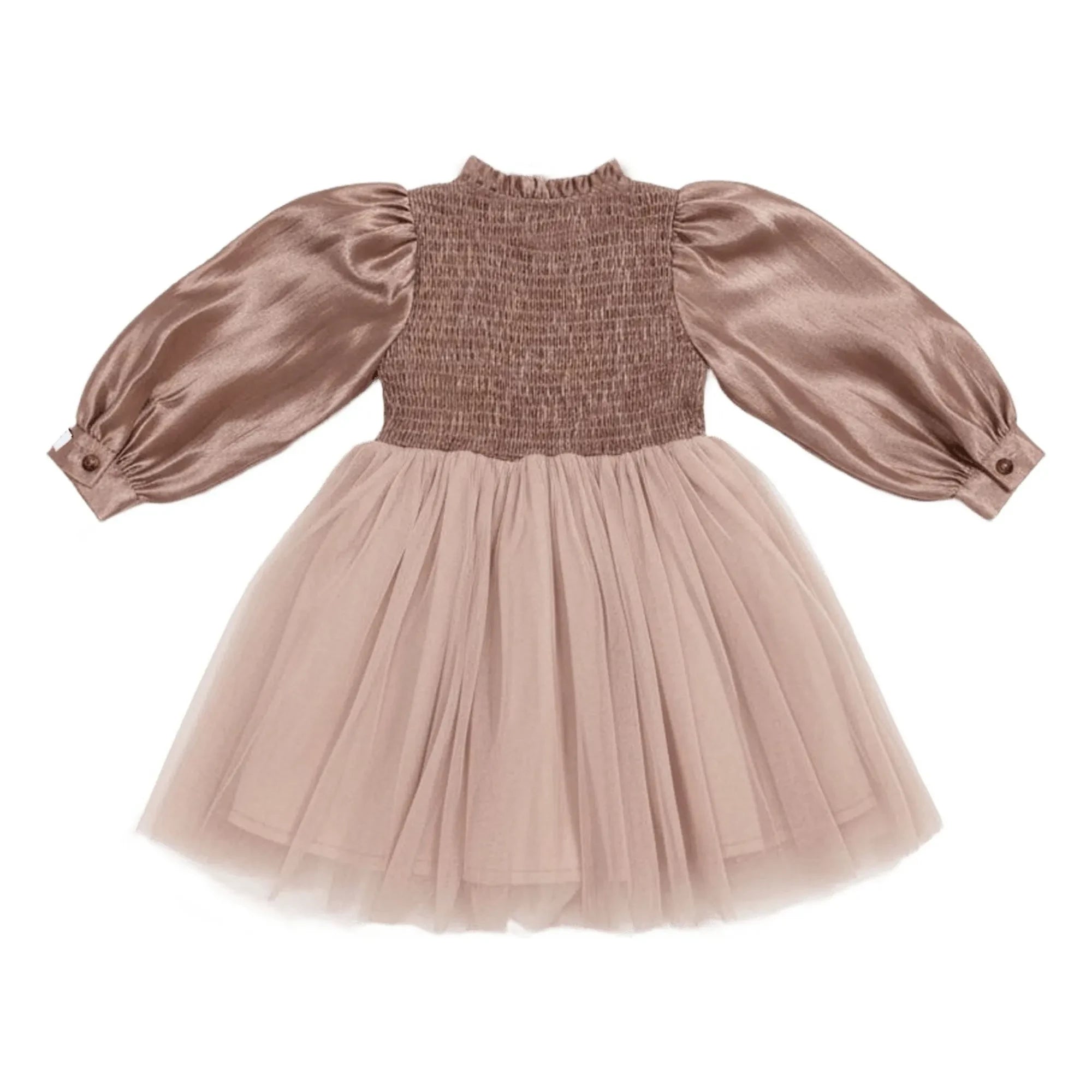 Donsje - Janice Çift Malzemeli Büzgülü Elbise | Pembe