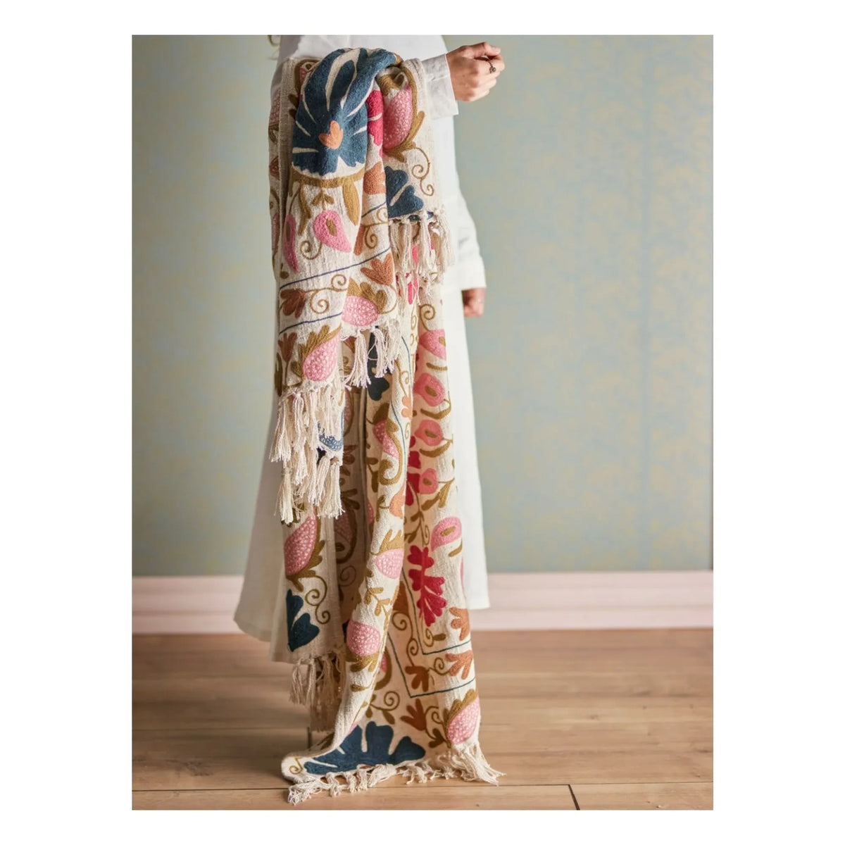 Bloomingville - Ceva Cotton Blanket | Pink