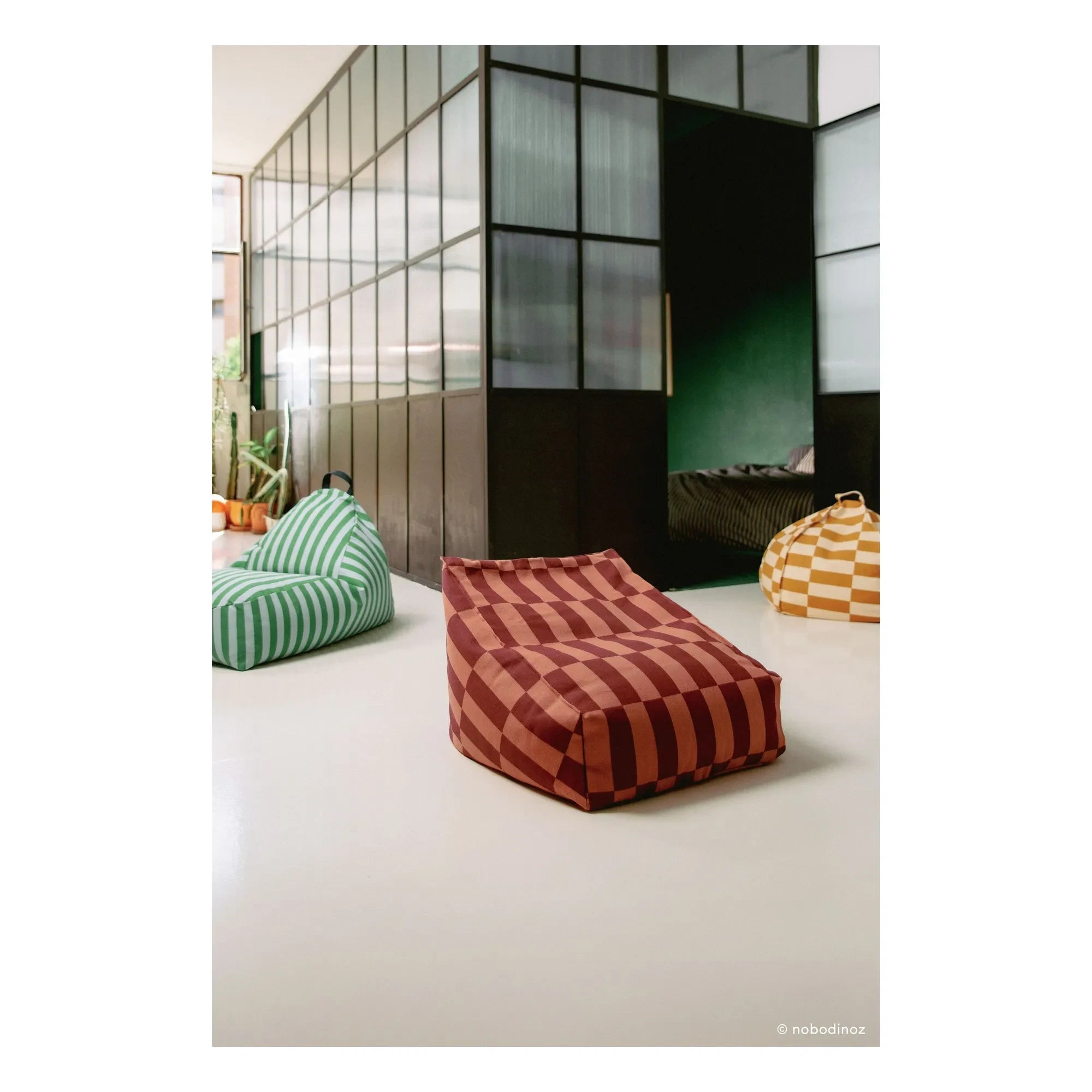 Nobodinoz - Bliss Long Pouf | Green