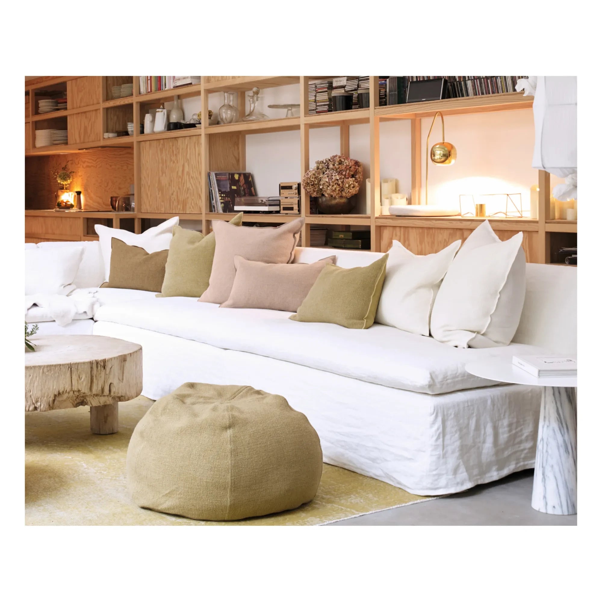 Maison de Vacances - Vice Versa Formentera Kissenbezug aus Canvas | Weiß