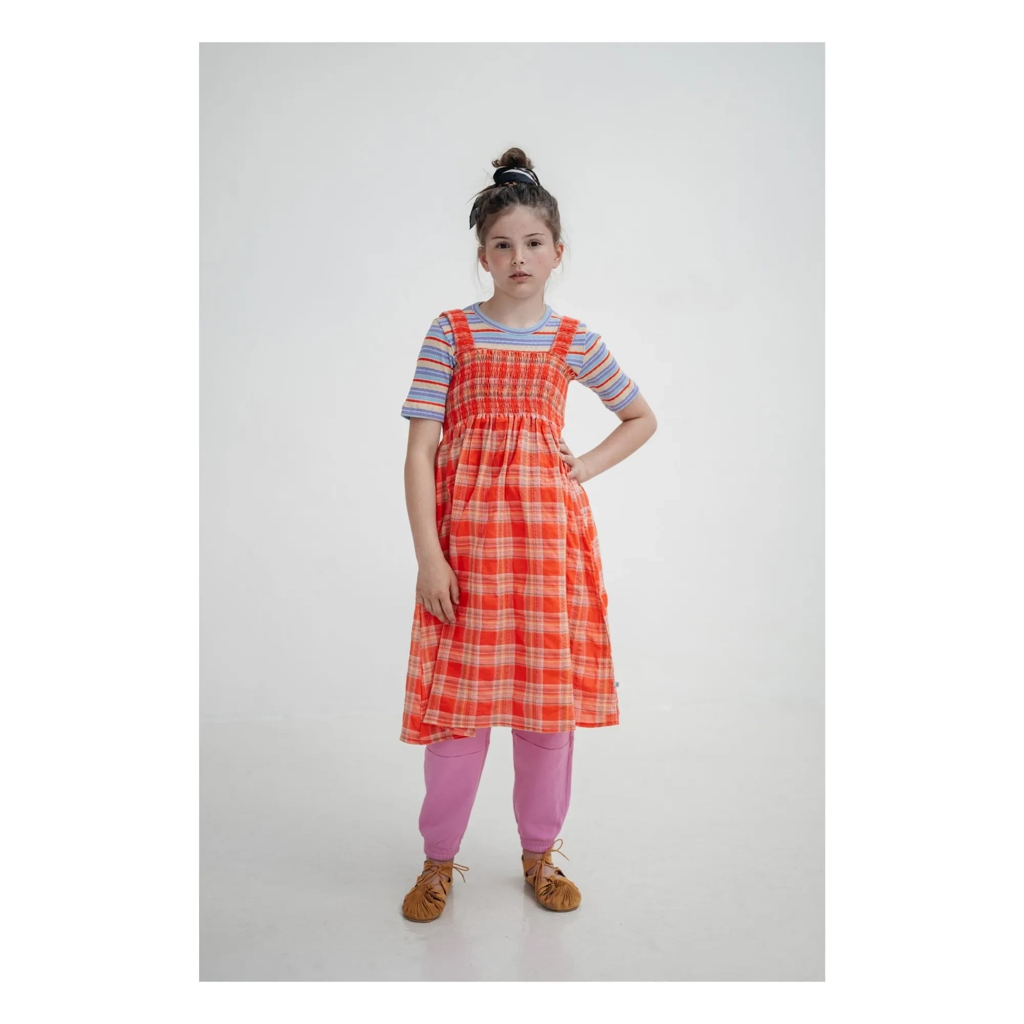 Repose AMS - Carreaux Smocked Elbise | Mercan