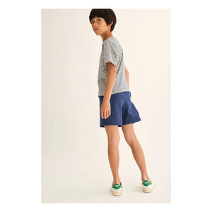 Cozmo – Gestreiftes T-Shirt | Marineblau