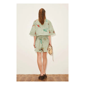 Alémais - Bisou Shorts aus Bio-Baumwolle | Grün