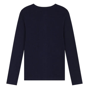 Petit Bateau - The Iconic Long Sleeve T-Shirt - Women's Collection | Navy Blue