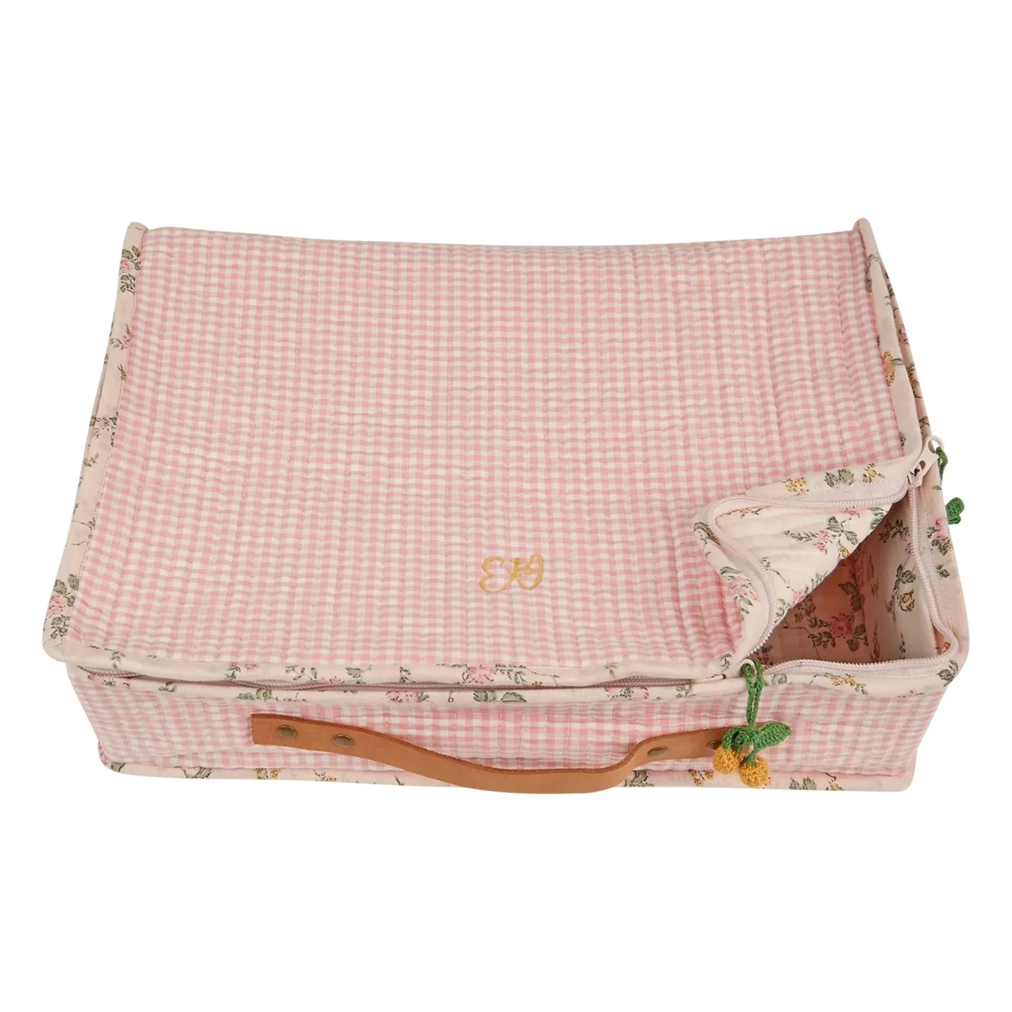 Emile et Ida - Aufbewahrungstasche Groß Vichy | Rosa