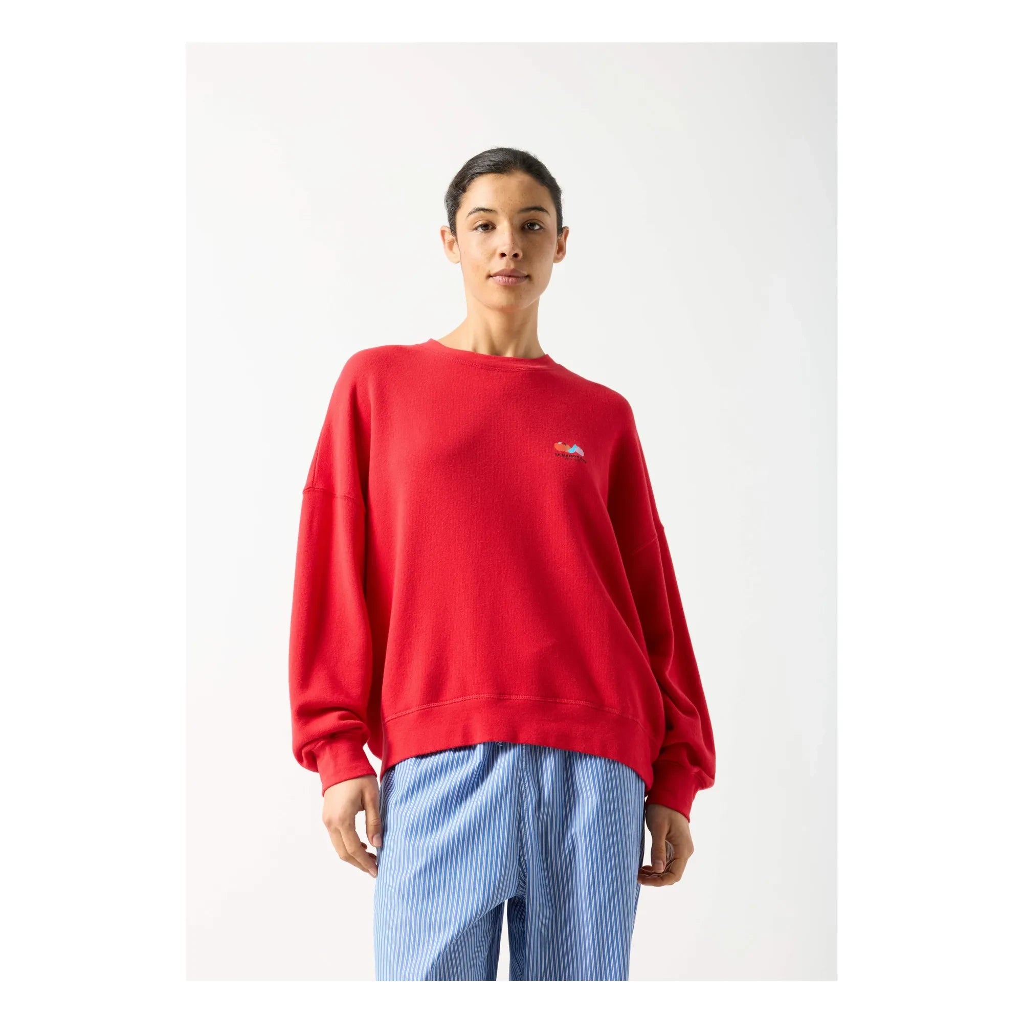 American Vintage - Atubay Cotton Sweatshirt | Tomato Red
