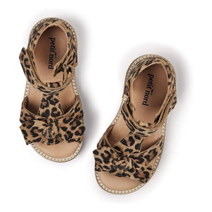 Petit Nord - Leopar Fiyonklu Sandalet | Kahverengi