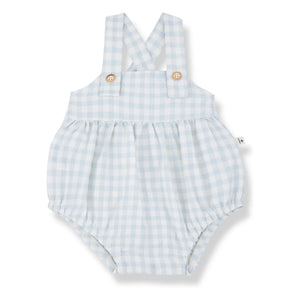 1+ in the family - Patras Vichy Seersucker Jumpsuit | Light Blue