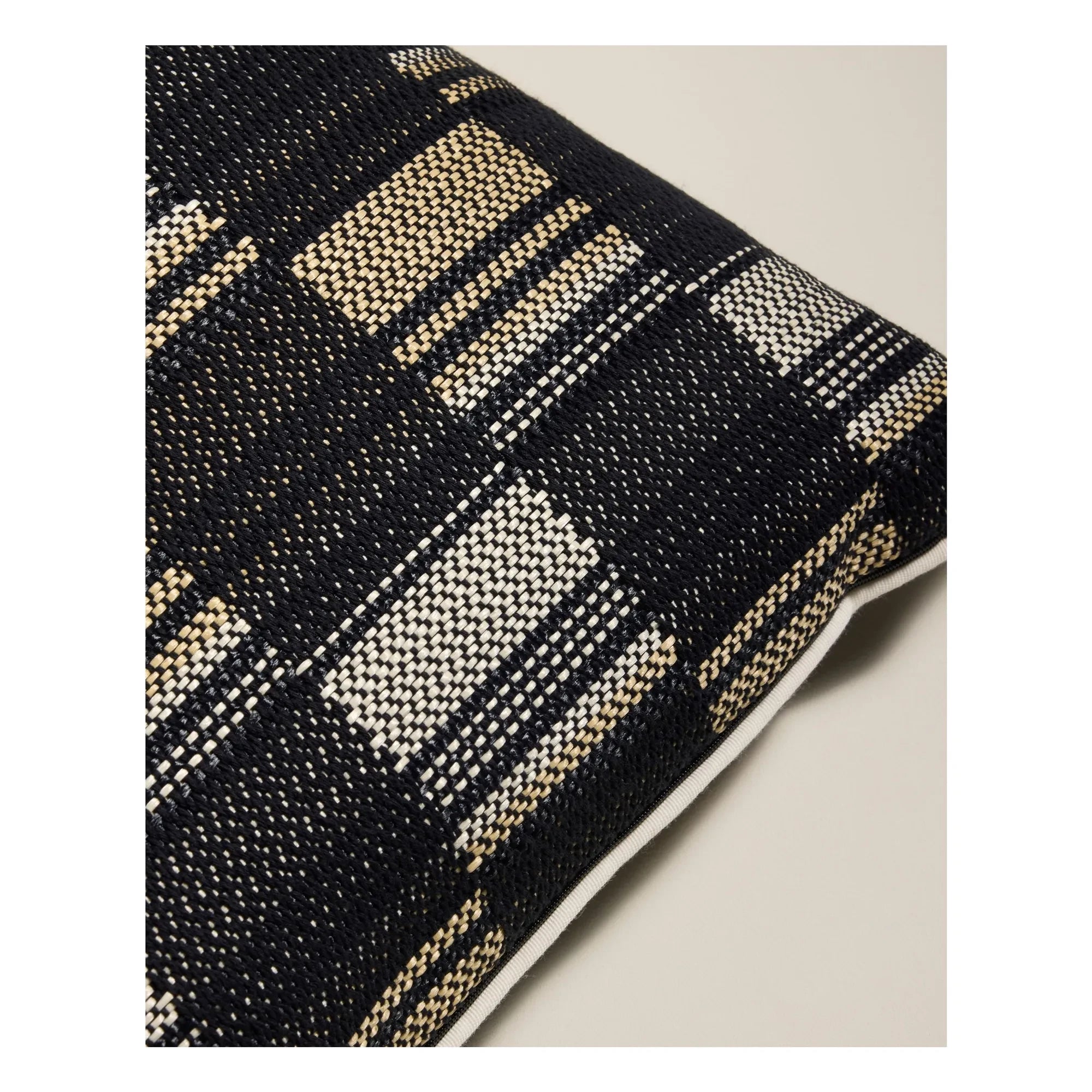 Maison Sarah Lavoine - Damier yastık | Siyah