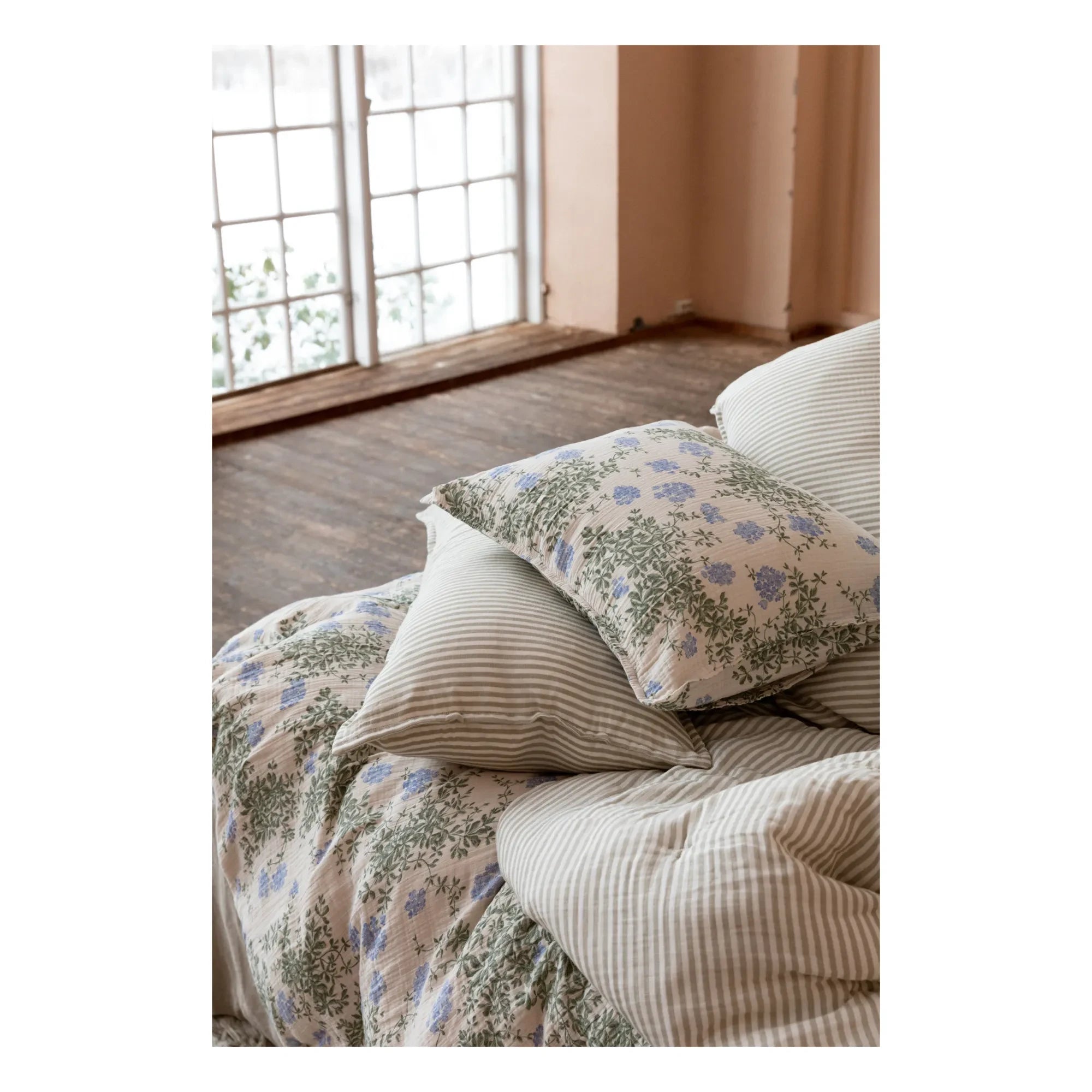 garbo&friends – Bettbezug aus Bio-Baumwolle Plumbago | Blau
