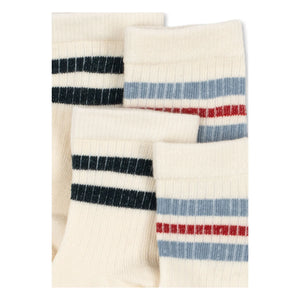 Konges Sløjd - 2er-Set Ringelsocken | Ecru
