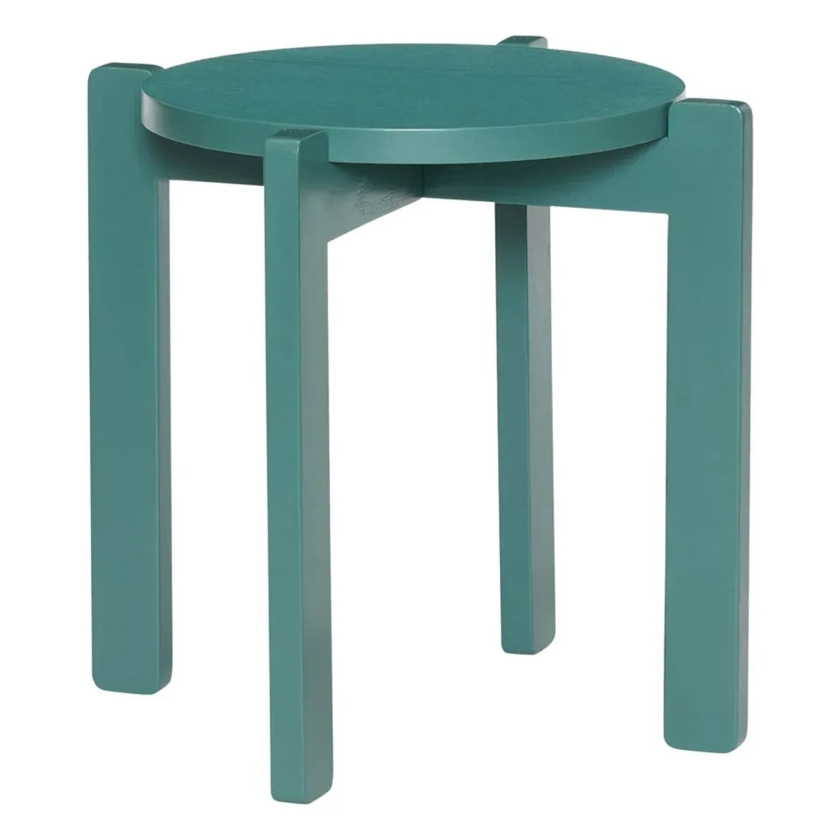 Hübsch - Always Hocker | Petrolblau