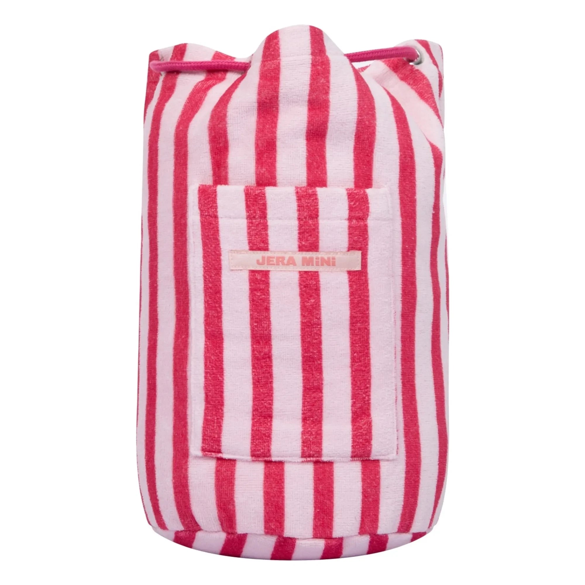 Jera Mini - Striped Towel Pocket Backpack | Pink