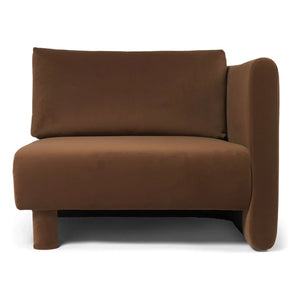 Ferm Living - Dase kadife sağ modül koltuk | Kahverengi