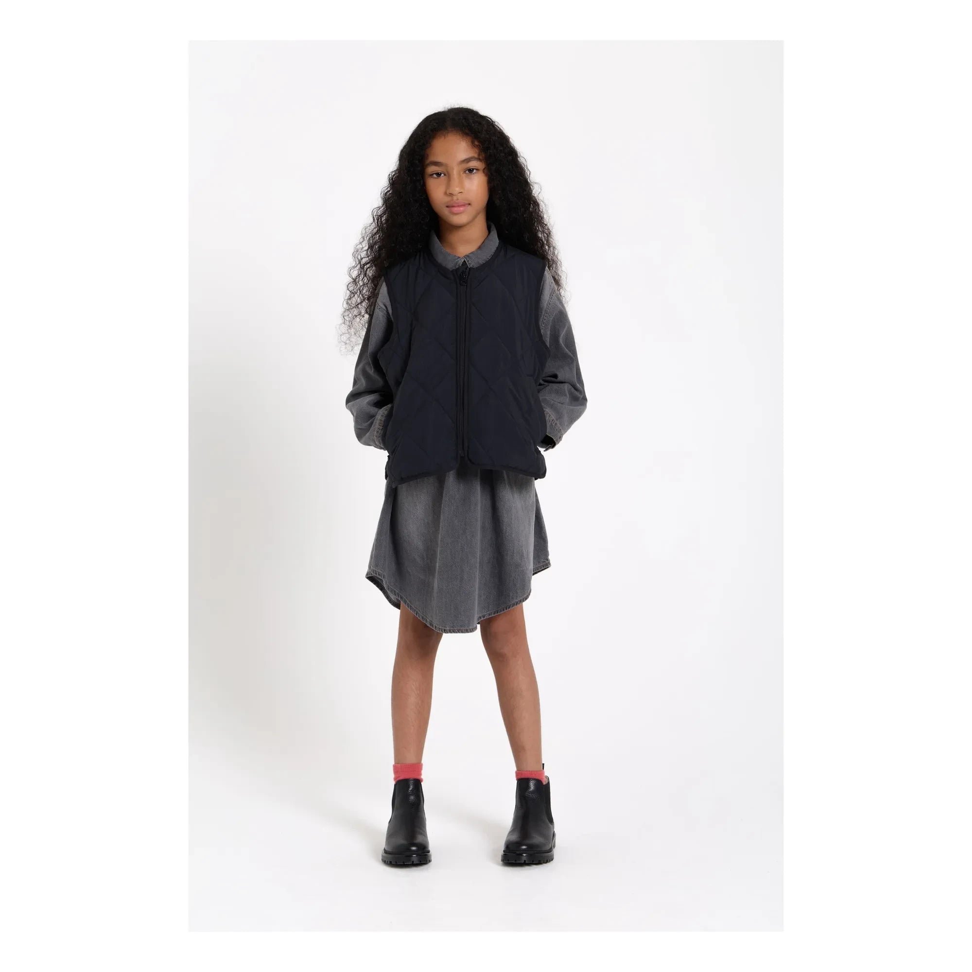 Finger in the nose - Darlin Denim Elbise | Denim gri