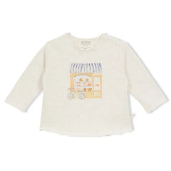 Arsène et Les Pipelettes - Organic Cotton Bakery T-Shirt | Heather Beige
