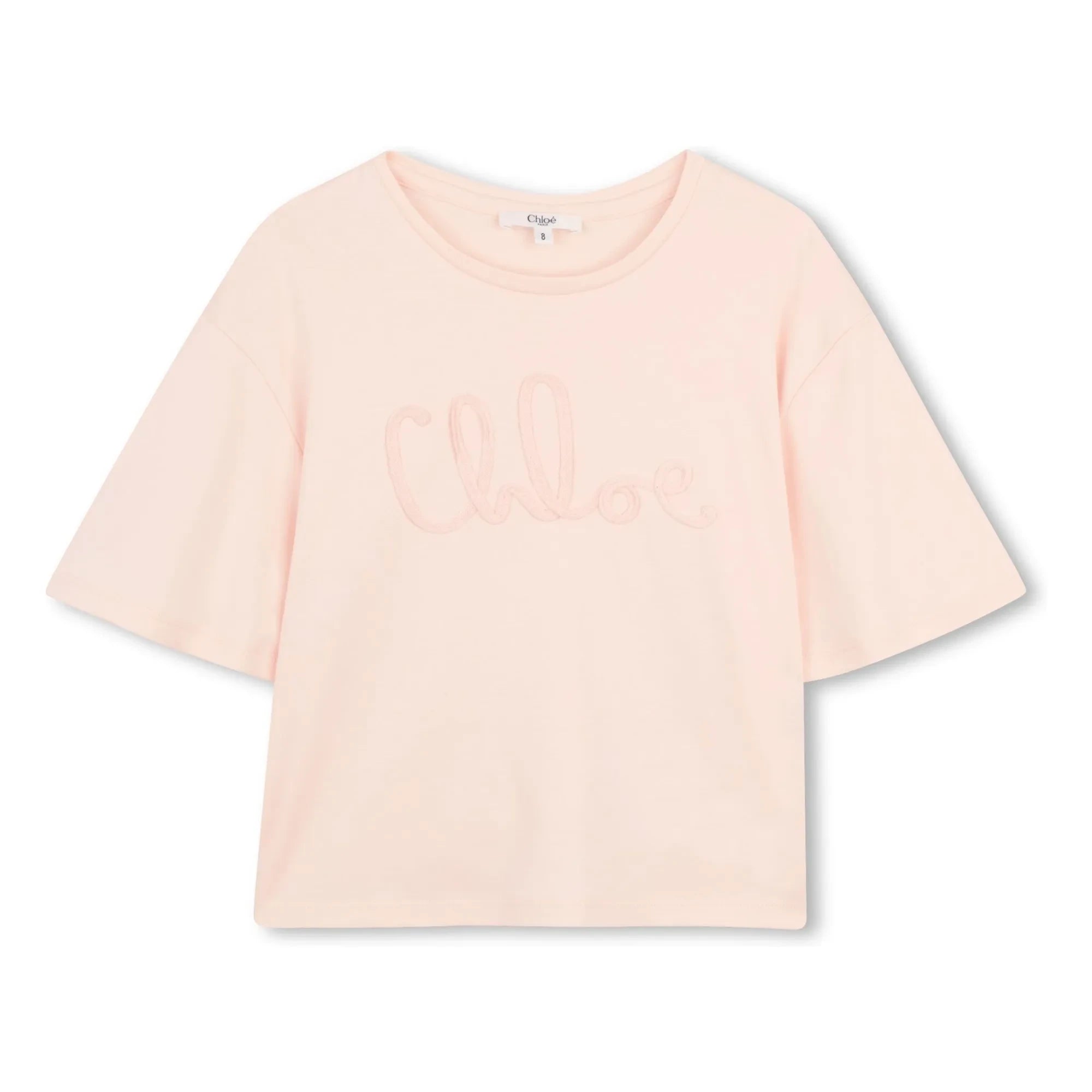 Chloé - Logo Tişört Organik pamuk | Şeftali