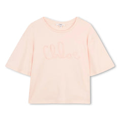 Chloé - Logo Tişört Organik pamuk | Şeftali