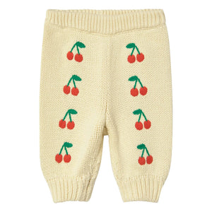 Tinycottons - Cerises Örgü Pantolon | Sarı