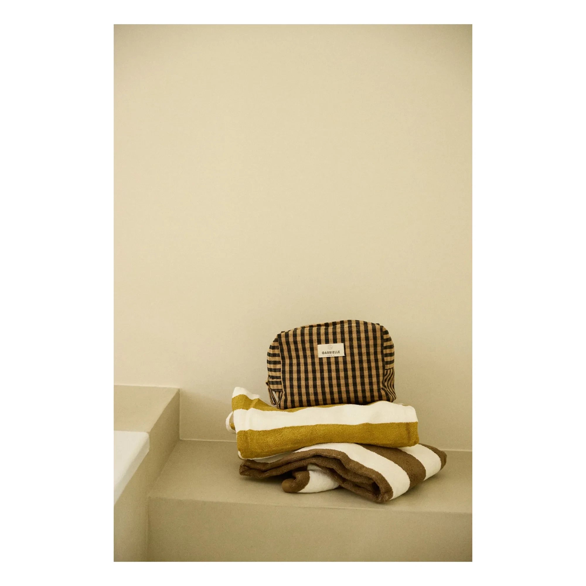 Gabrielle Paris – Vichy-Kosmetiktasche | Kaffee