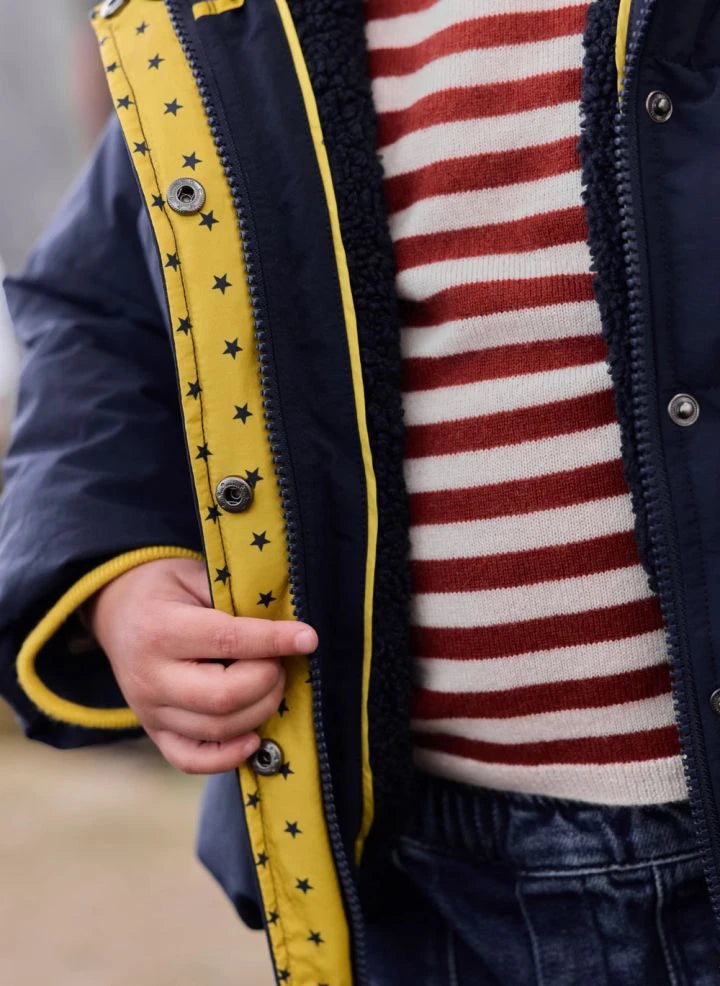 Bonton - Cappotto per neonato Parker | Blu navy