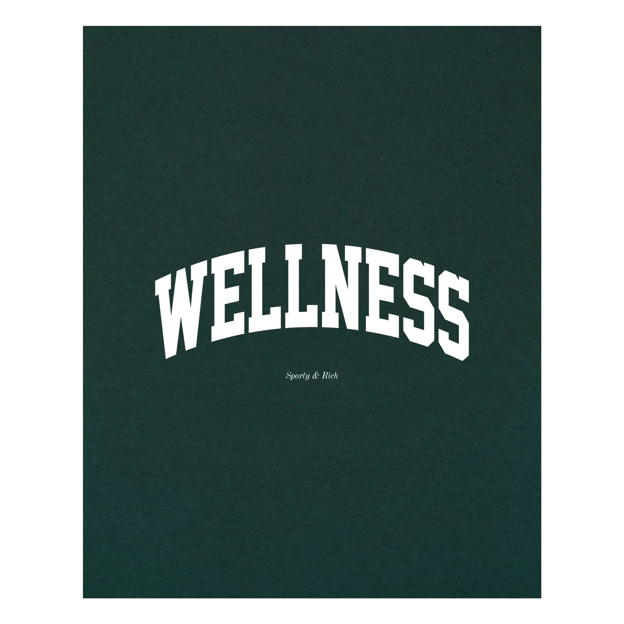 Sporty & Rich - Wellness Ivy Tişört Geri dönüştürülmüş pamuk | Koyu yeşil