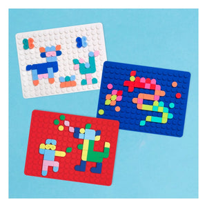 Superpetit - Silipop klipsli mozaik seti | Kırmızı