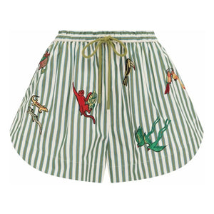 Alémais - Bisou Shorts aus Bio-Baumwolle | Grün
