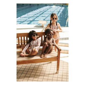 Liewood - Belle Rayé Recycled Fiber Swimsuit | Powder Pink