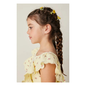 Tocoto Vintage - Fleurs Volants Kleid | Gelb