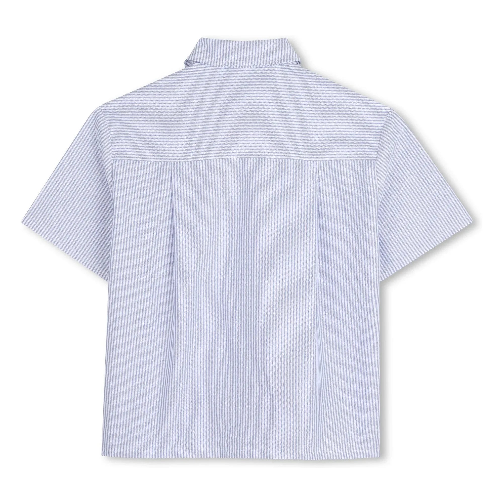 Kenzo - Kenzo Garden Çizgili Oxford Gömlek | Açık Mavi