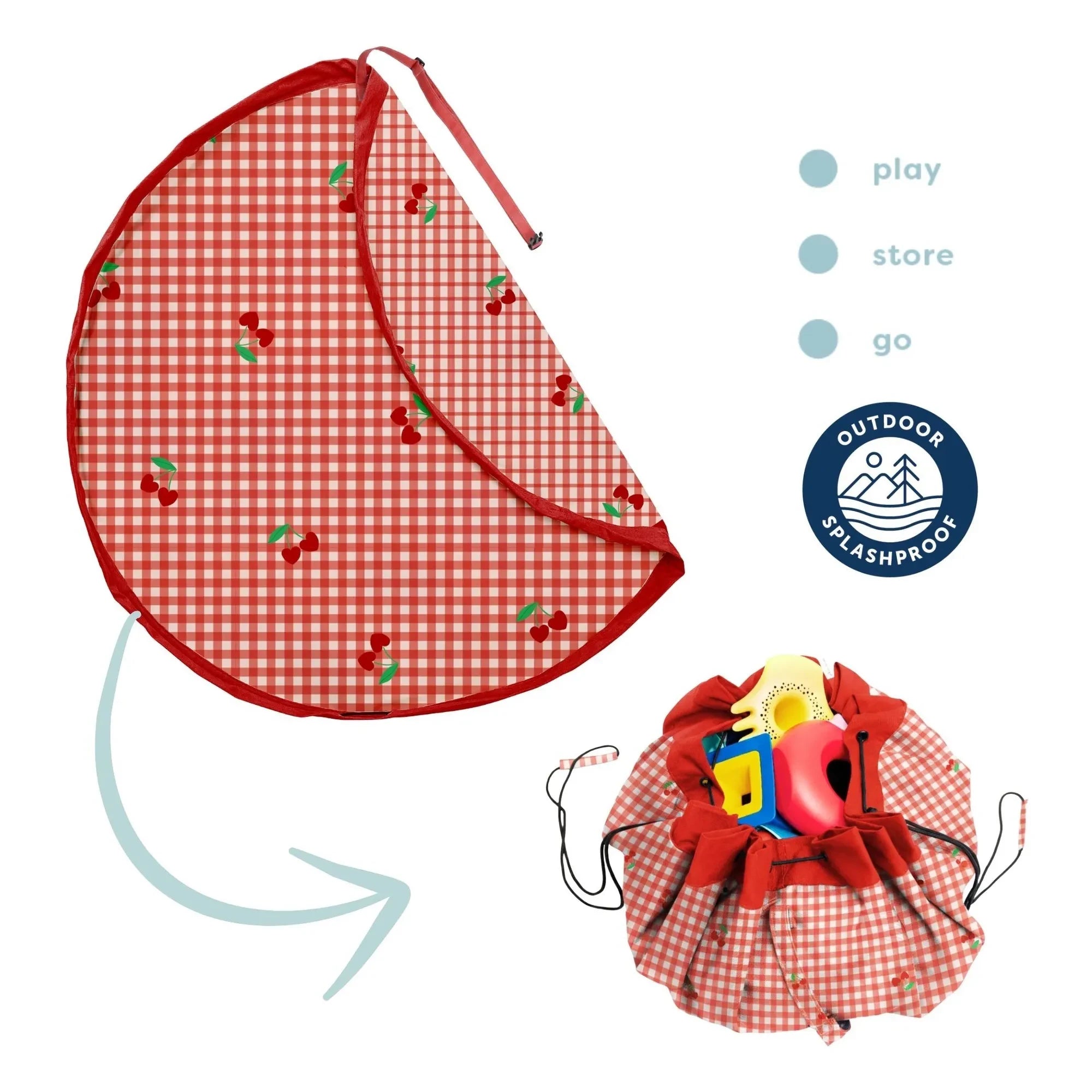Play and Go - Noomad Outdoor Spieltasche / Matte - Picknick | Rot