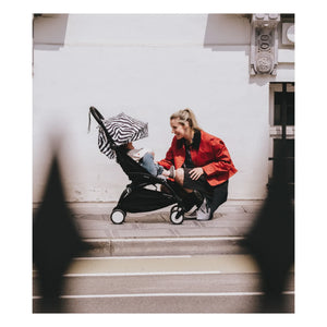 Stokke® - YOYO³ 6+ Baston Bebek Arabası Siyah Çerçeve | Zebra