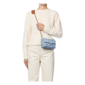 Jérôme Dreyfuss - Tasche Lulu S Veloursleder | Washed Blau
