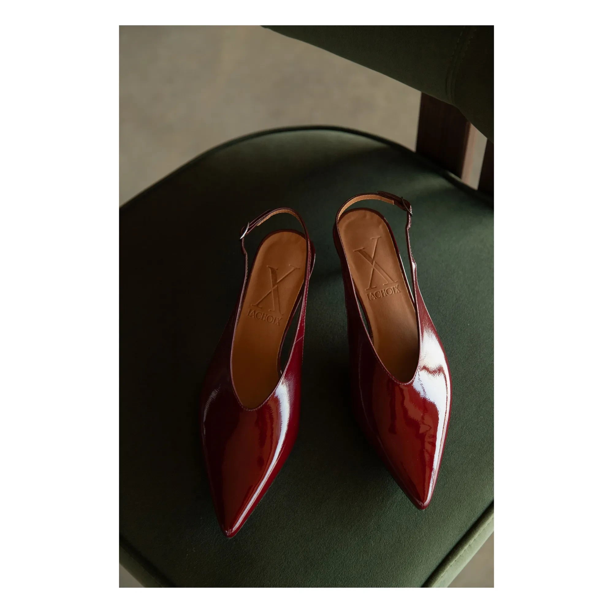 Lachoix - Slingback Topuklu Ayakkabı | Bordo