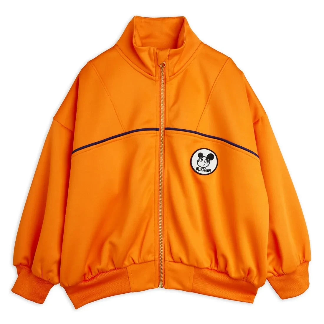 Mini Rodini - Sport Zip Sweatshirt Recycled Fibers | Orange