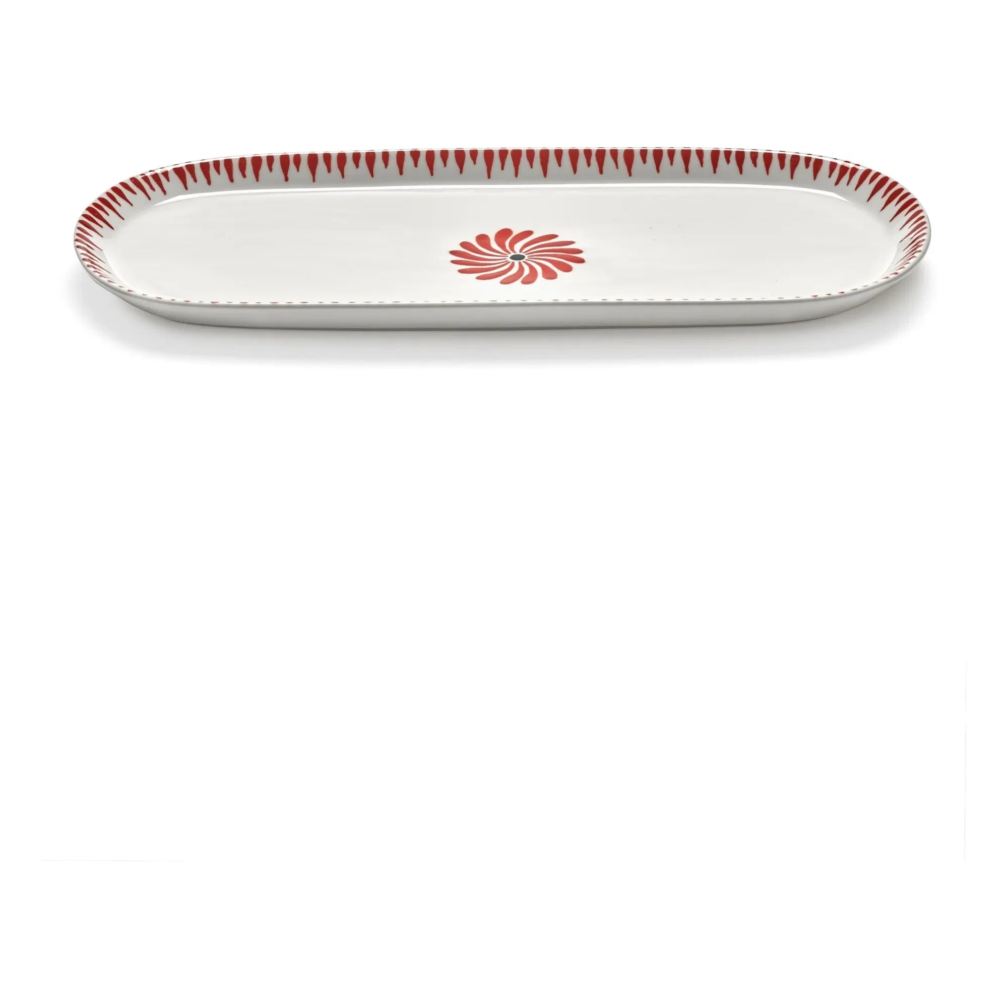 Serax - Baazar oval servis tabağı, Waww La Table - 2'li Set | Kırmızı