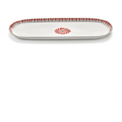 Serax - Baazar oval servis tabağı, Waww La Table - 2'li Set | Kırmızı