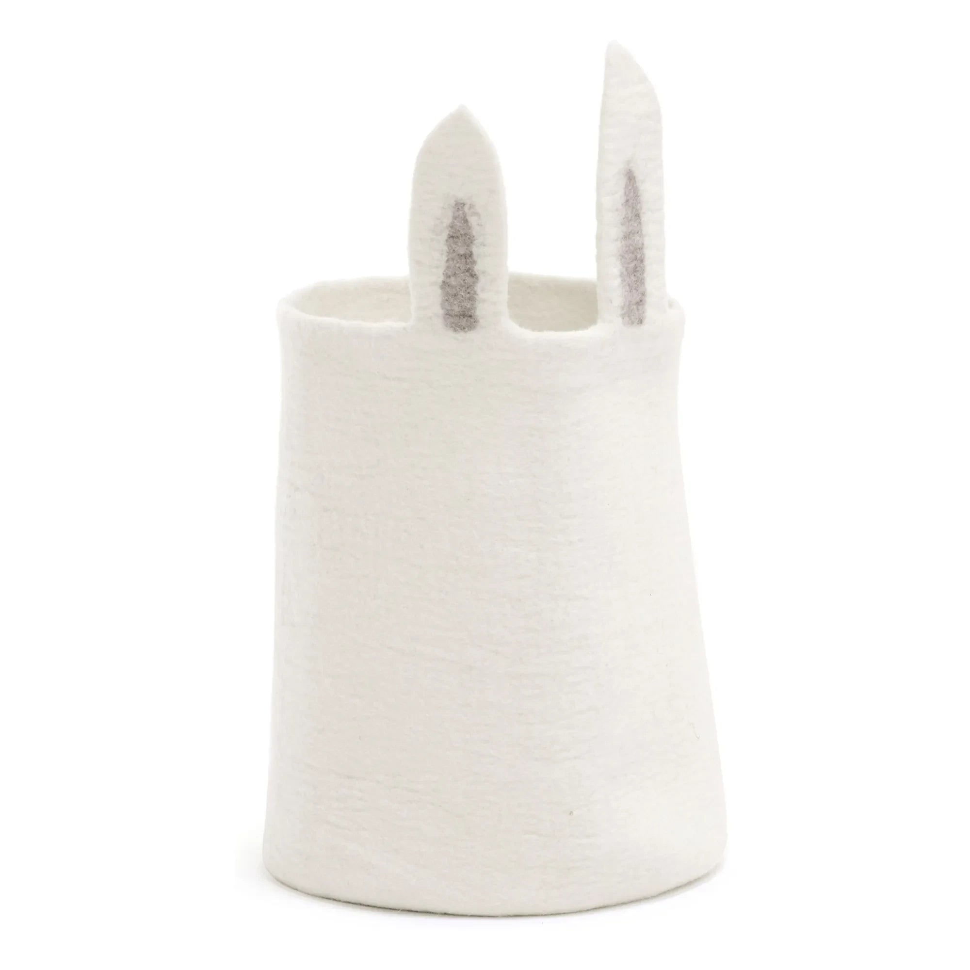 Muskhane - Rabbit Felt Storage Basket | Ivory