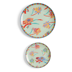 Lisa Corti - Japanese porcelain plates - Set of 2 | Green