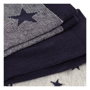 Petit Bateau - 3-Pack Star Socks | Navy Blue