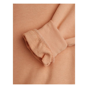 Mini Rodini - Organik pamuk kalp yaka sweatshirt | Açık Pembe