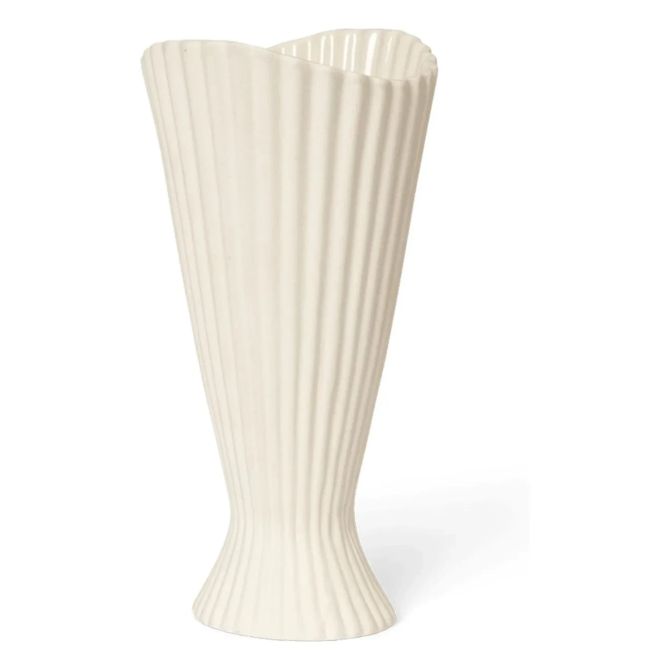 Ferm Living - Springbrunnen Steingut Vase | Gebrochenes Weiß
