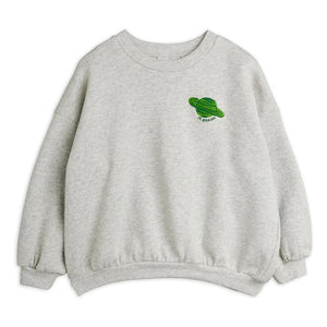 Mini Rodini - Bio-Baumwoll-Sweatshirt „Planète“ | Heather Grey