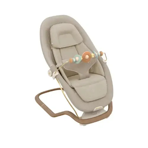 Maxi-Cosi Dove Pro Baby Bouncer - Elegance Beige-Baby Bouncers-Elegance Beige-Without Toy Bar | Natural Baby Shower