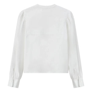 Pomandère - Pamuk Poplin Bluz | Beyaz
