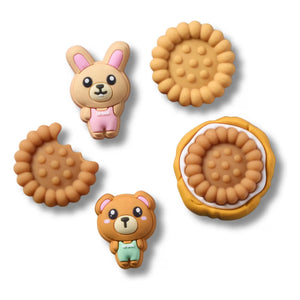 Crocs - 5er Jibbitz Cookie Set | Braun