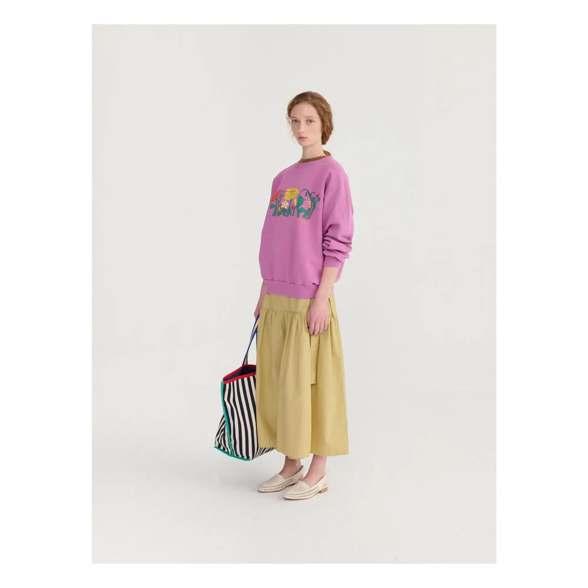 Bobo Choses - Sweat Color Herbalis Organik Pamuk | Mor