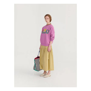 Bobo Choses - Sweat Color Herbalis Organik Pamuk | Mor